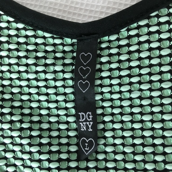 DGNY Ladies/Jrs. black & green sleeveless dress - Picture 5 of 8